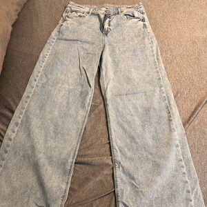 American Eagle Super High Rise Baggy Wide Leg Jeans 14L